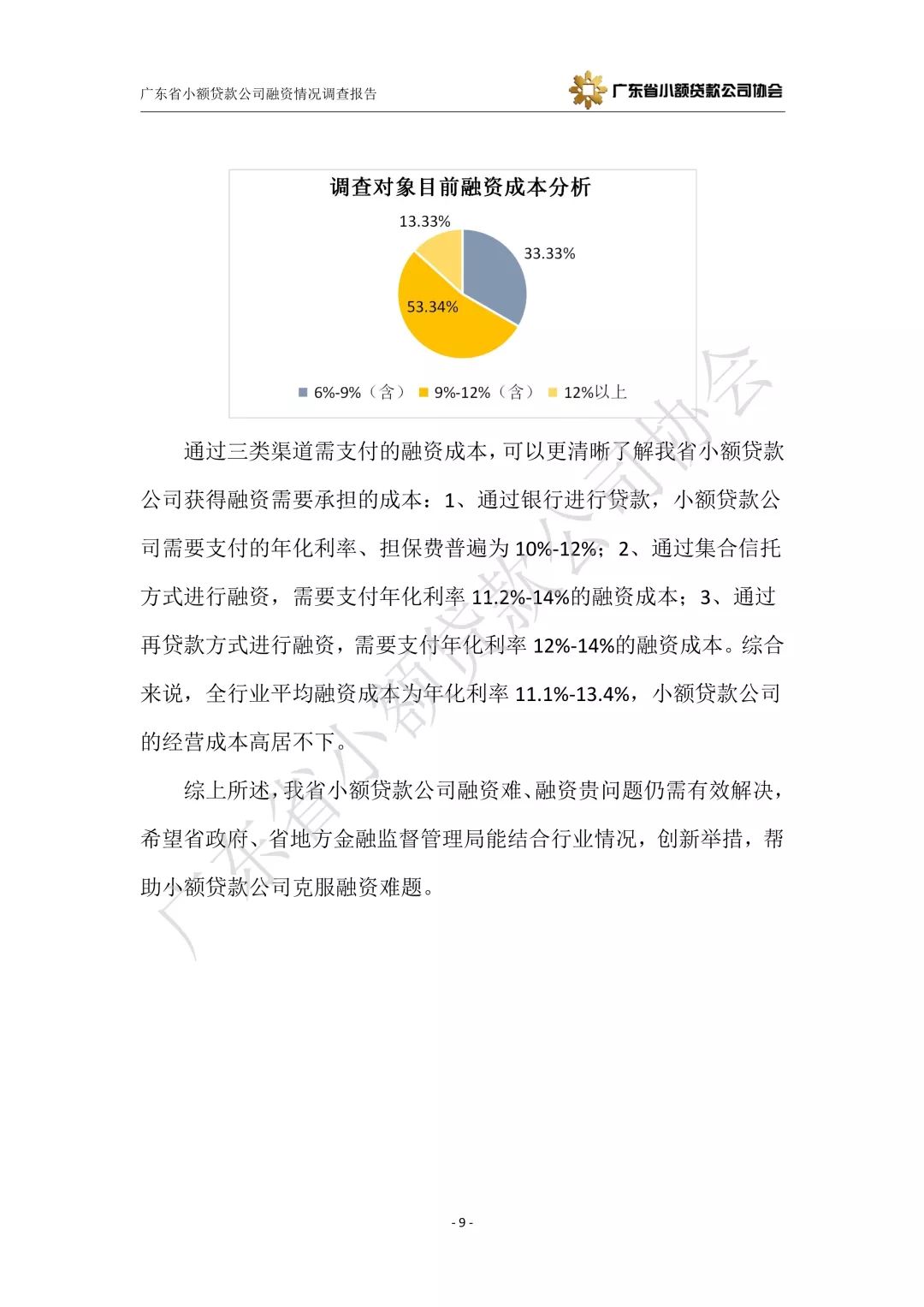 【重磅发布】广东省小额贷款公司融资情况调查报告