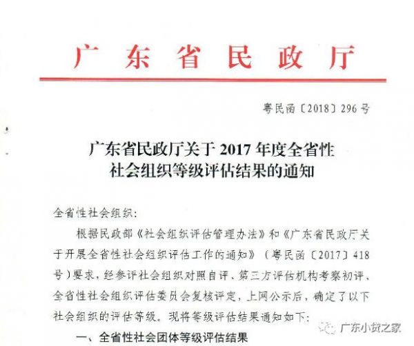 【协会动态】喜讯!广东省小贷协会获评2017年度广东省4A级社会组织荣誉称号 【协会动态】喜讯!广东省小贷协会获评2017年度广东省4A级社会组织荣誉称号