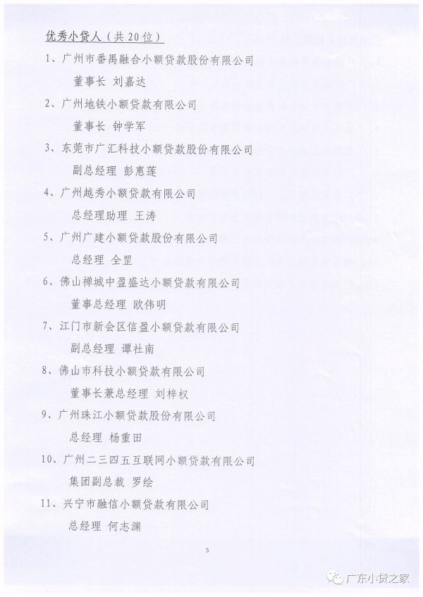 【协会通知】关于表彰“2017年第三届广东小贷行业优秀小微金融产品、优秀小贷人”评选的决定 【协会通知】关于表彰“2017年第三届广东小贷行业优秀小微金融产品、优秀小贷人”评选的决定